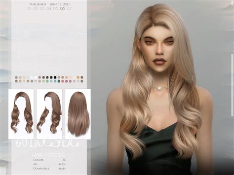 Wings Tz1220 Wavy Hair By Wingssims At Tsr Sims 4 Updates Vrogue