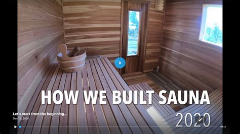 How To Build Sauna Youtube