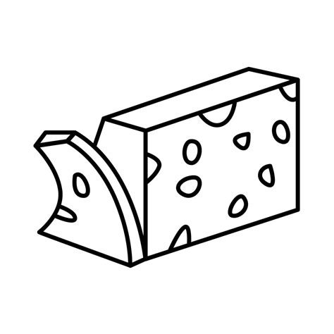 Dibujo de queso para colorear e imprimir - Dibujos y colores