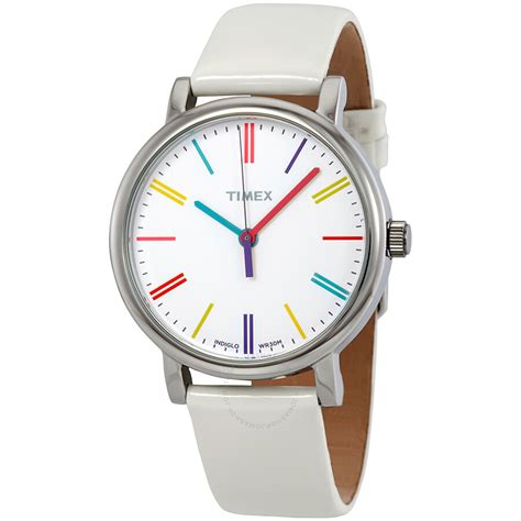 Timex Heritage Easy Rider White Dial Ladies Watch T2n791