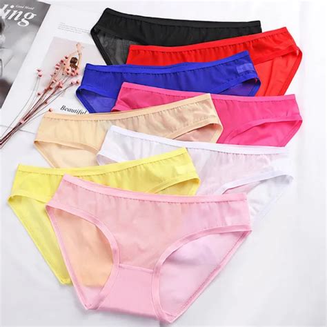 Womens Briefs Mesh Sheer See Through Lingerie Underwear Panties Thongs Knickers 216 Picclick