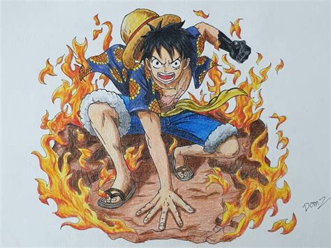 My Drawing Of Luffy What Do You Think Heres The Link Of The Video