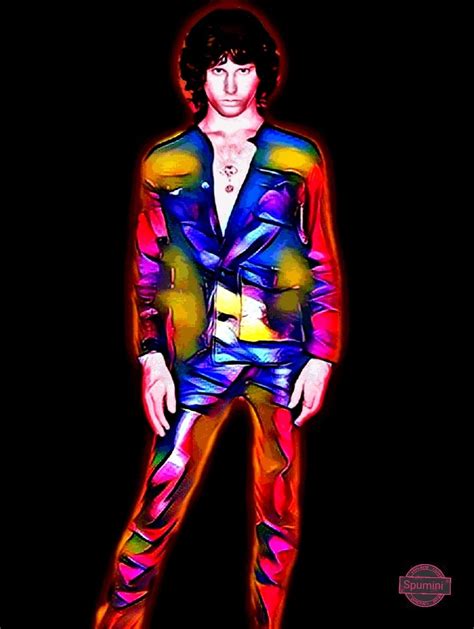 Jim Morrison Color 4 Spumini Art Jim Morrison Jim Morrison