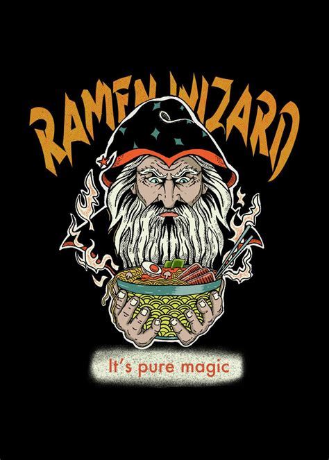 Ramen Wizard Poster By Nofa Aji Zatmiko Displate