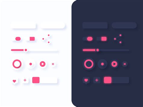 Modern And Trendy Buttons Free Xd Ui Kit By Inkyy On Dribbble