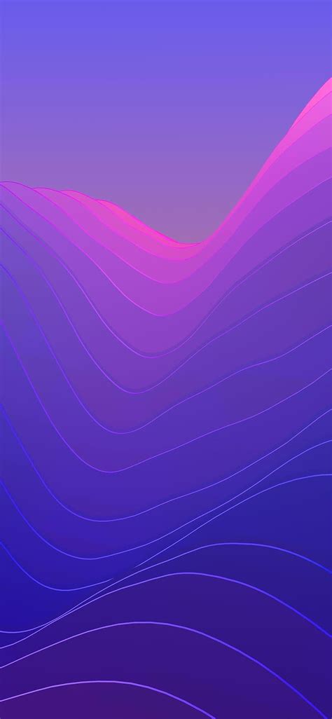 Ios 11 Iphone X Purple Blue Clean Simple Abstract Iphone 11 And