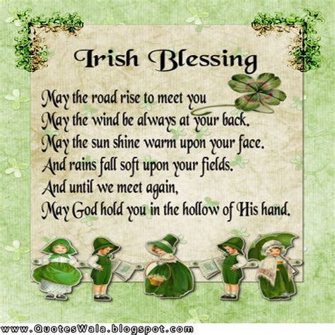 At poemsearcher.com find thousands of poems categorized into thousands of categories. Irish Blessing Quotes | Daily Quotes at QuotesWala