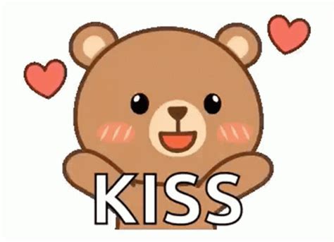Bear Sending Kisses Gif Gifdb Com