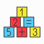 Math Icon Learn Education Child Kid Block