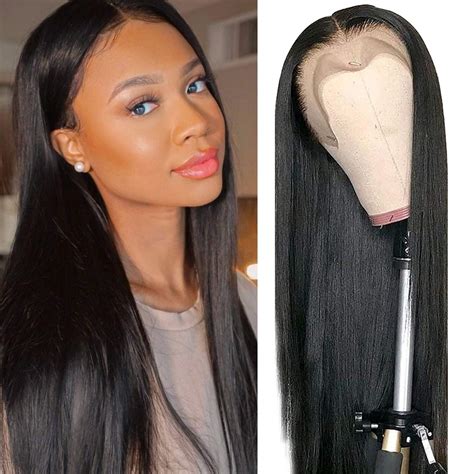Affordable Long Wigs 14 28 Inches Straight Hair Lace Front Wigs With