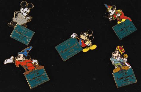 Set Of 5 Vintage Walt Disney Classics Collection Pins Pristine Auction