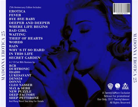 Madonna FanMade Covers Erotica 25th Anniversary Edition