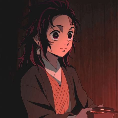 ༄⋆ Kimetsu No Yaiba Long Haired Tanjiro Anime Anime Icons Slayer
