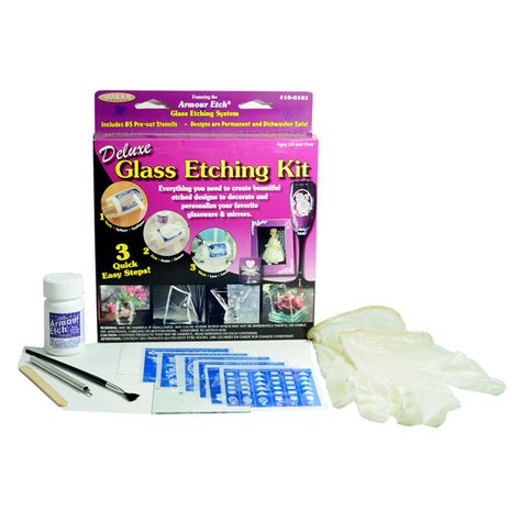 Armour Etch Glass Etching Cream Deluxe Glass Etching Kit