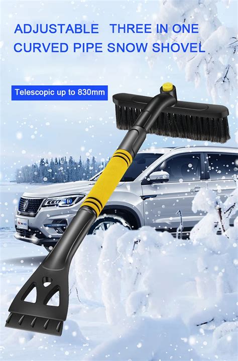 Retractable Snow Brush Ice Shovel Car Vehicle Snow Ice Scraper Snobroom
