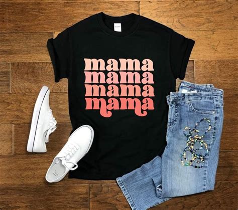 Retro Mama Svg Stacked Mama Svg Blessed Mom Svg Mom Shirt Etsy Uk