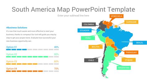 South America Map Powerpoint Template Ciloart