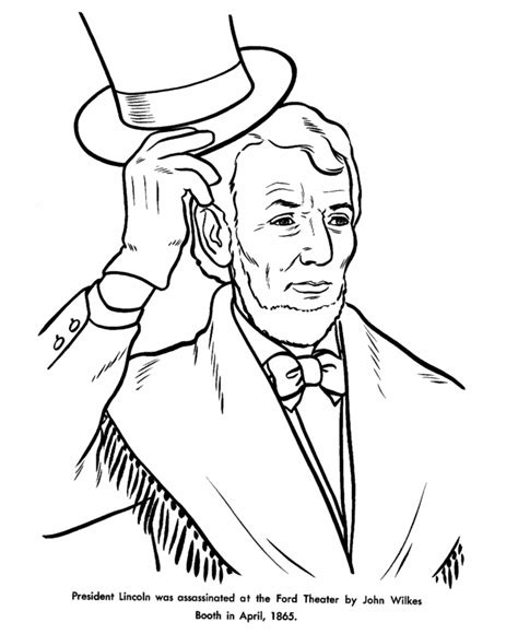 If i were president… turkey coloring page; USA-Printables: President Abraham Lincoln tophat coloring ...