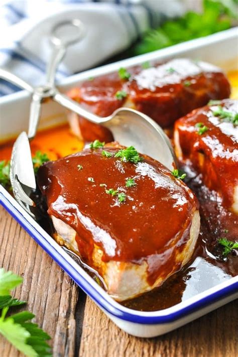 Brown sugar garlic oven baked pork chops are the answer to about 500 emails from you guys asking for pork chop versions of these two recipes: Oven BBQ Pork Chops | Recipe in 2020 | Bbq pork chops ...