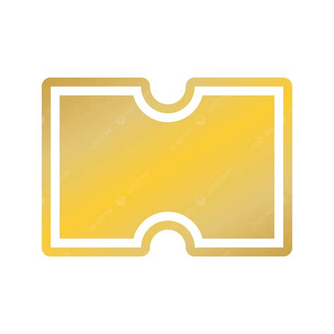 Coupon Blank Icon Symbol Promotion Yellow Gradient Design Vector