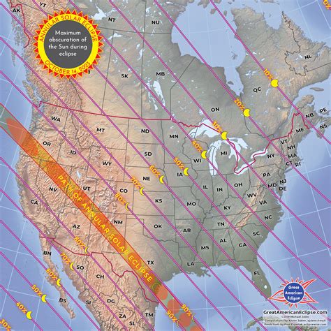 2023 Eclipse Map 2023