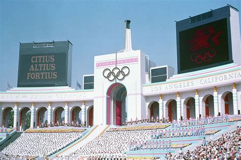 Olympic Torch Tower Of The Los Angeles Coliseum 1984 Summer Olympics