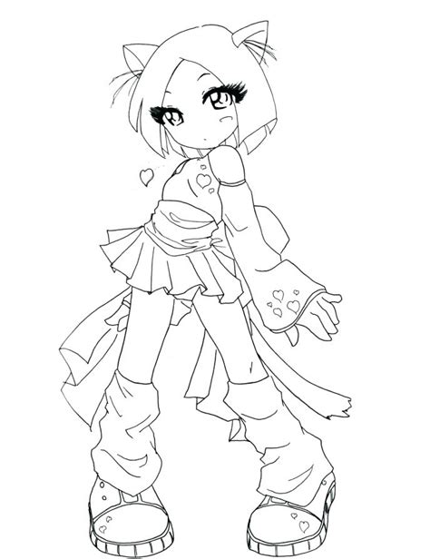 Cute Anime Coloring Pages To Print At