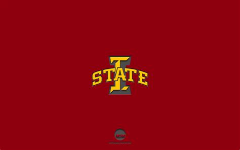 Download Wallpapers Iowa State Cyclones Burgundy Background American