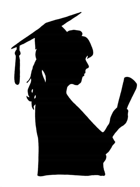 Graduation Silhouette Clip Art At Getdrawings Free Download