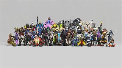 Overwatch Anniversary Characters Background 8k Fhd 1080p
