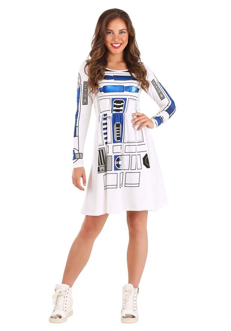 Star Wars I Am R2d2 Skater Dress For Womens Costume
