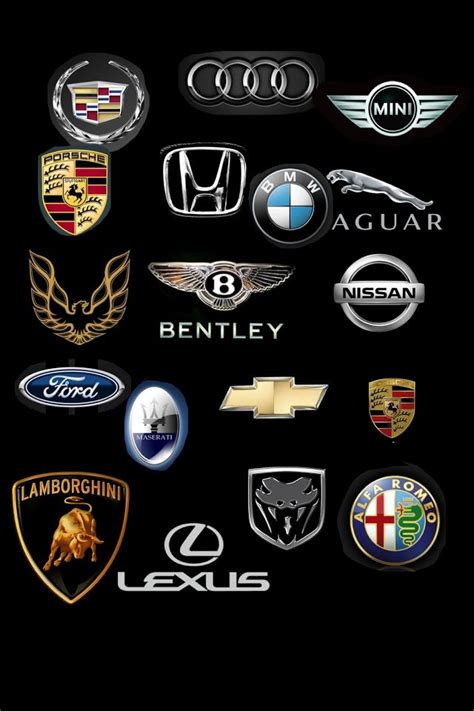 Logos Sports Car Brands Car Brands Logos All Car Logos Car Symbols