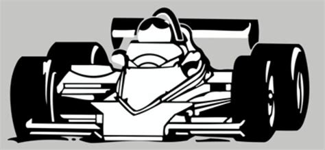 Beautiful Formula 1 Racing Car Silhouette Stencil Template Sjabloon