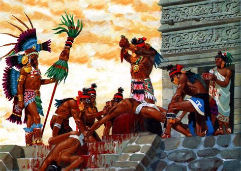 Qual Era O Significado Dos Sacrif Cios Humanos Praticados Pelos Astecas
