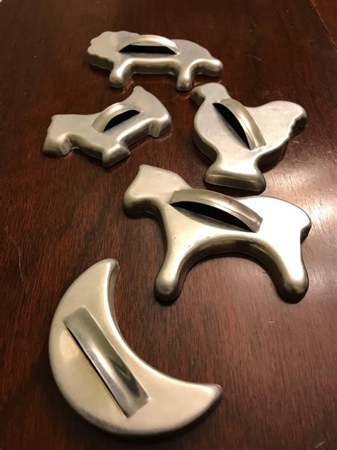Vintage Cookie Tin Cutters Animal Cookie Cutter Set Collectible