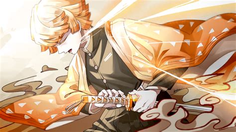 10 Zenitsu Anime Wallpaper 4k Demon Slayer Background Best Wallpapers