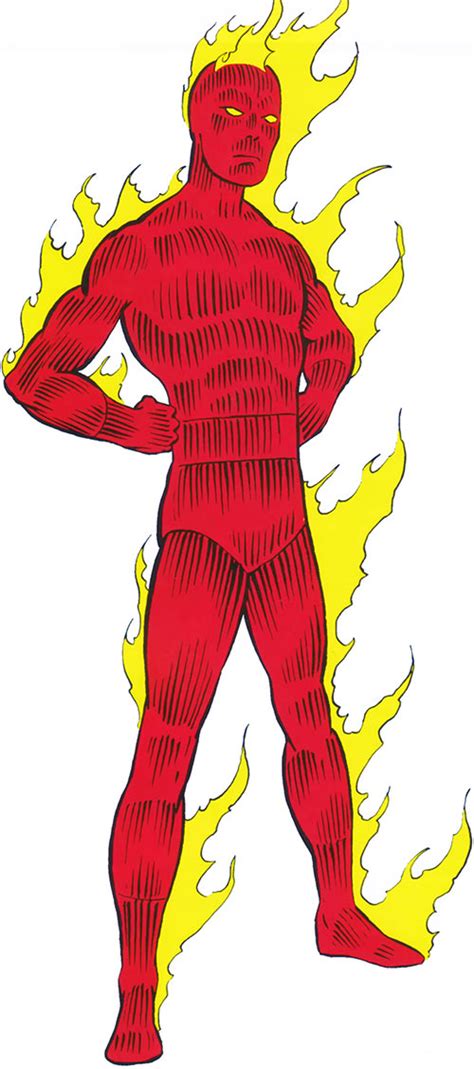 Human Torch Marvel Comics Fantastic Four Johnny Storm Human Torch Fantastic Four Marvel