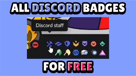 How To Get All Discord Badges For Free Youtube