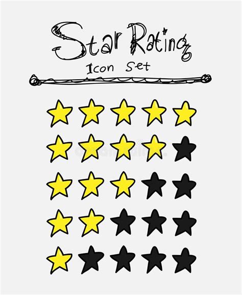 Star Rating Icons Stock Vector Illustration Of Icon 61000043