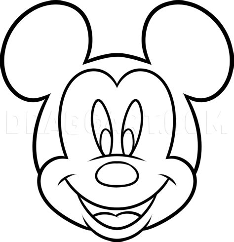 How To Draw Mickey Mouse For Kids Step By Step Drawing Guide By Dawn