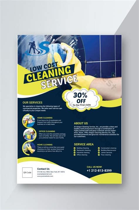 Low Cost Cleaning Service Flyer Ai Free Download Pikbest