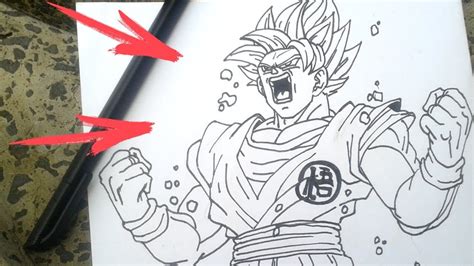 Como Desenhar O Goku Super Sayajin Blue Dragonball Super Youtube