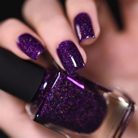 Vanity By Ilnp Purple Glitter Nails Holographic Nails Nail Polish