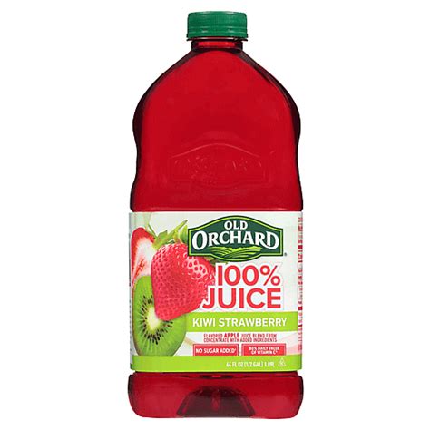 Old Orchard 100 Kiwi Strawberry Juice 64 Fl Oz Bottle Fruit