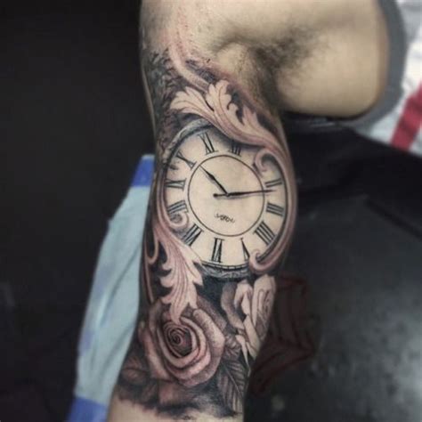 Clock Tattoo By Darwin Enriquez Clock Tattoo Sleeve Watch Tattoos