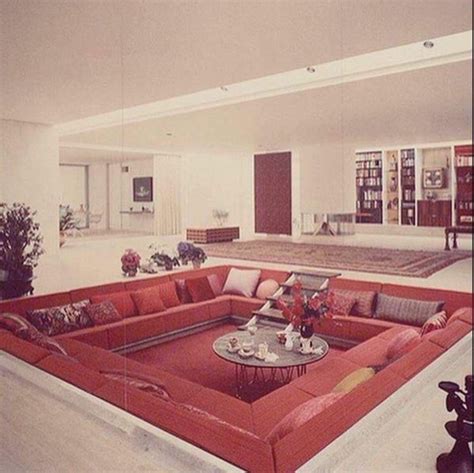 Conversation Pit From The 1960s Living Room 70s Sunken Living Room