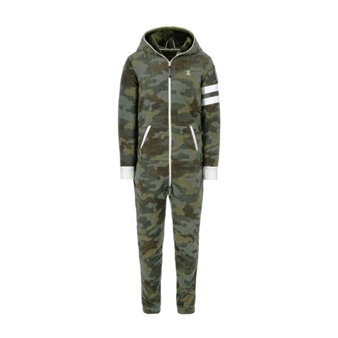 Alps Camo Fleece Jumpsuit Army Onepiece Premium Onesies Army
