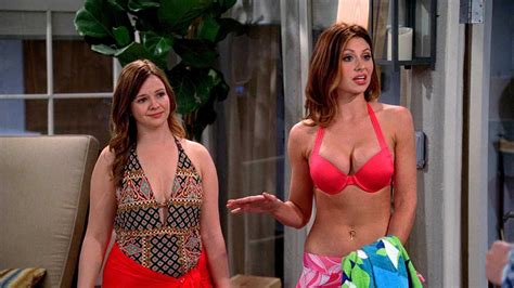 Jenny And Brooke Two And A Half Men Two Half Men Half Man Two And A Half Aj Michalka Jon