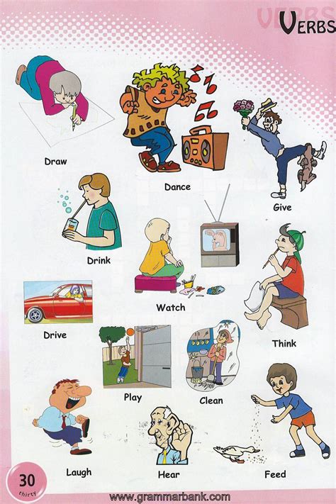 Verbs Pictures To Download And Print