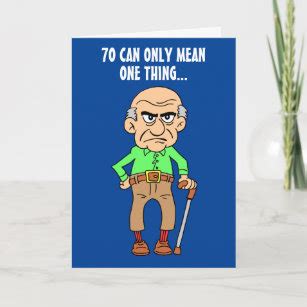 Funny Old Man Birthday Cards Iwanna Fly